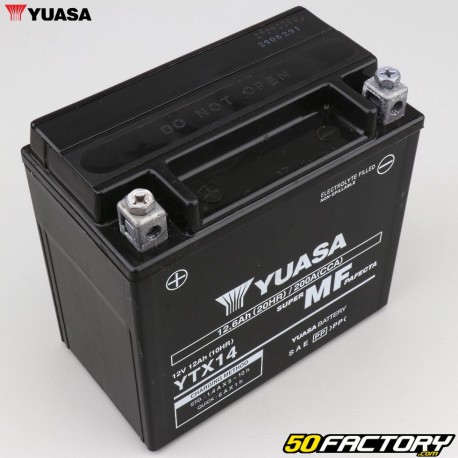 Acide de batterie Yuasa pour batterie YTX14-BS