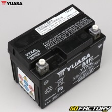 Batterien Yuasa  YTXXNUMXL-BS XNUMXV XNUMXAh säurefreie Wartung Derbi Senda, Gilera SMT, Rieju ...