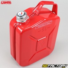 Bidão/ recipiente de combustível de metal anticorrosivo 5L Lampa vermelho