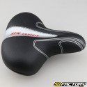 245x210 mm &quot;VTC/city&quot; bicycle saddle black and gray with reflector