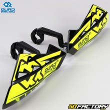 Protetores de mão QuadRacing amarelo neon e preto