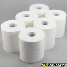 21 cm x 125 m Shop Wiping Paper Rolls (Pack of 6)