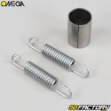 Silencieux Peugeot 103, MBK 51 Omega G2 gris