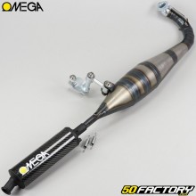 Exhaust pipe Peugeot 103 SP, MVL... Omega G2 carbon muffler