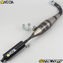 Exhaust pipe Peugeot 103 SP, MVL... Omega G2 muffler black