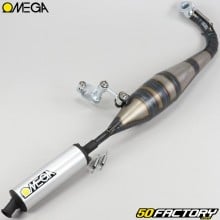 Exhaust pipe Peugeot 103 SP, MVL... Omega G2 silencer gray