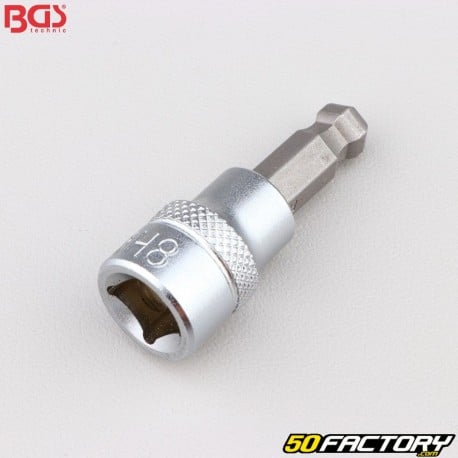 Bussola punta 8 mm maschio BTR sferica 3/8&quot; BGS