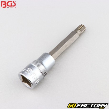 Soquete de bits M10 XZN 1/2&quot; BGS 100 mm