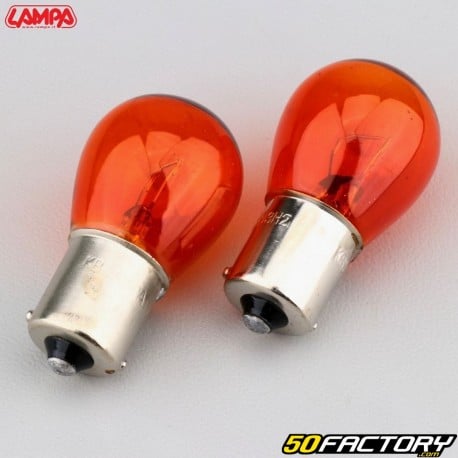 Lâmpadas de pisca BAU15S 12V 21W Lampa laranjas (pacote de 2)
