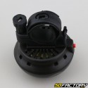 Round electronic bike bell, black scooter