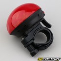 Round electronic bicycle bell, red scooter
