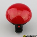 Round electronic bicycle bell, red scooter