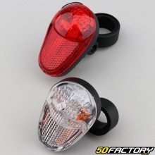 3 led lights front, rear bike