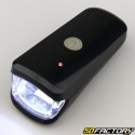 Wiederaufladbares Frontlicht mit schwarzen Fahrrad-LEDs