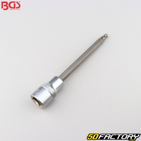 6 mm BTR maschio sferico 1/2&quot; Bussola punta BGS 140 mm