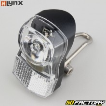 Luz delantera de led para bicicleta Lynx negra con reflector