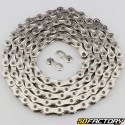 9-speed bicycle chain 116 links silver
