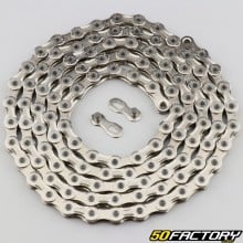 9-speed 116-link bicycle chain silver