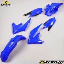 Kit plastiques Yamaha YZF 250 (depuis 2019), 450 (2018 - 2022) CeMoto bleu et noir