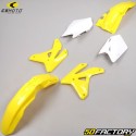 Kit carénages Suzuki RM-Z 450 (2007) CeMoto jaune et blanc