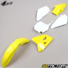 Kit plástico Suzuki RM 85 (2002 - 2018) UFO amarelo e branco