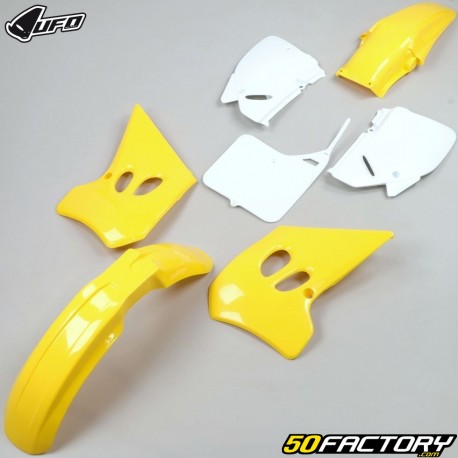 Kit de carenagem Suzuki RM 125 (250 - 1993) UFO amarelo e branco