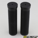 124 mm black bicycle grips