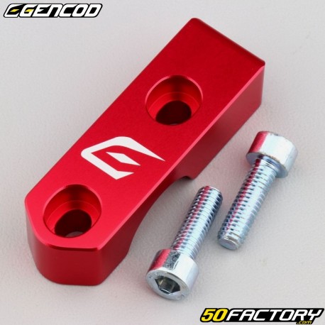 Master cylinder cover, clutch handle with mirror support 8 mm universal Gencod red (with screws)
