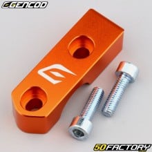 Tapa de cilindro maestro, manija de embrague con soporte de espejo 8 mm universal Gencod naranja (con tornillos)