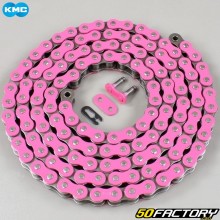 Reinforced 428 chain 140 pink KMC links