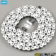 Reinforced 428 chain 140 white KMC links