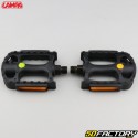 Plastic flat pedals for bicycles Lampa black 105x82 mm