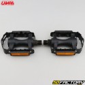 Aluminum flat pedals for bicycles Lampa black 100x62 mm