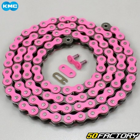 Reinforced 415 chain 122 pink KMC links