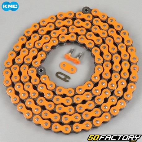 Kette 420 verstärkt 132 Glieder KMC orange 