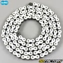 Reinforced 420 chain 136 white KMC links