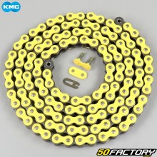 Reinforced 420 chain 138 links yellow KMC