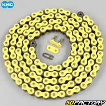 Reinforced 420 chain 136 links yellow KMC