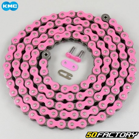 Reinforced 420 chain 132 pink KMC links