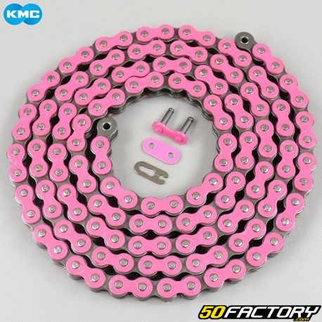 Reinforced 420 chain 136 pink KMC links