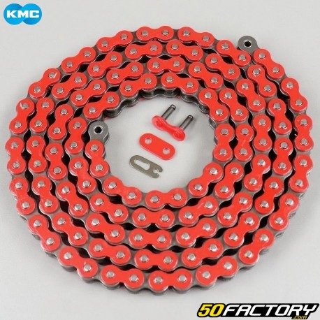 Reinforced 420 chain 134 red KMC links