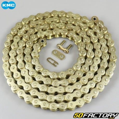 Cadena 420 reforzada 130 gold KMC links
