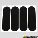 Helmet-approved reflective strips (x4) black