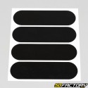 Helmet-approved reflective strips (x4) black