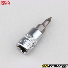 Pozidriv 0/1&quot; BGS Phillips Bit Socket PZ4