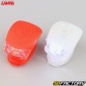 Luzes LED dianteiras e traseiras de bicicleta Lampa blanc et rouge