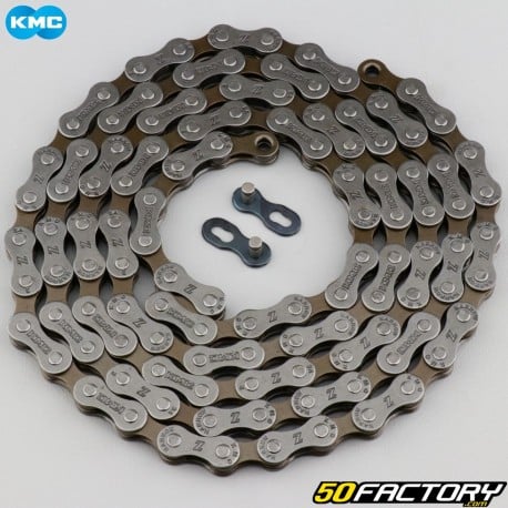 Bicycle chain 6 - 7 speed 114 links KMC Z7 silver and bronze