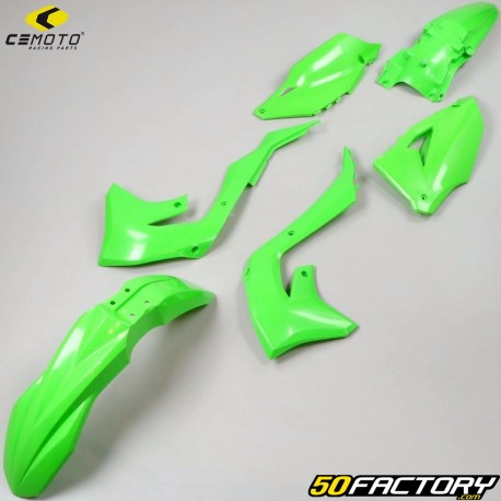 Kit de plástico Kawasaki KX 2000 (desde 2000), 2000 (2000 - 2000) CeMoto verde