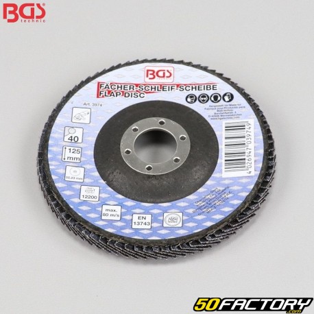 Flap disc Ã˜125 mm grit 40 BGS