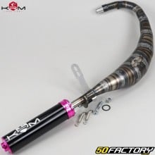 Terminale scarico AM6 Minarelli KRM Pro Ride 50/70cc silenziatore rosa